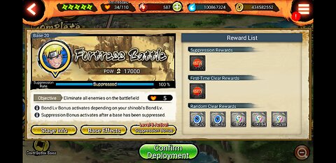 Naruto x Boruto Ninja voltage Bosse 20 Suppresion Mission