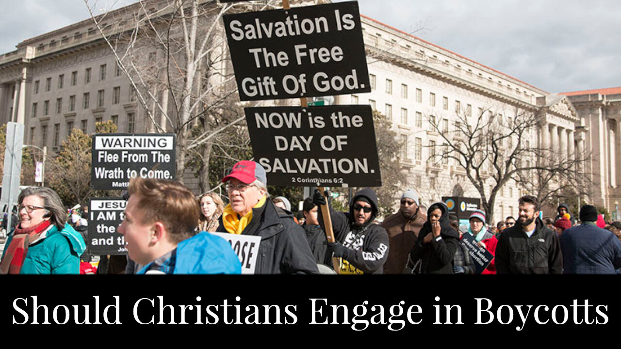 Should Christians Engage in Boycotts