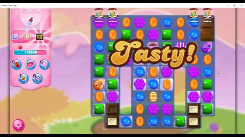 Candy Crush Level 5767 Talkthrough, 27 Moves 0 Boosters