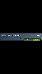 big sale on civ 6 and 5 and a few dlc's too