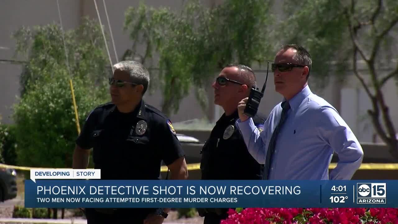 Undercover detective continues recovery