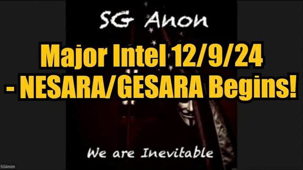 SG Anon w/ Jon Dowling: Major Intel Dec. 22, 2024 - NESARA/GESARA Begins!