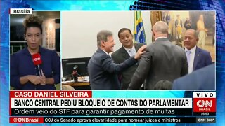 O BC informou que já bloqueou das contas do Daniel Silveira