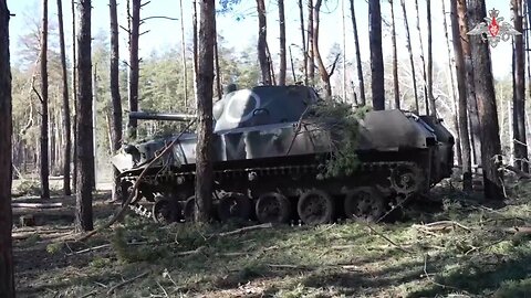 Russian paratroopers hit the fortified positions of the Ukrainian Armed Forces in the forest