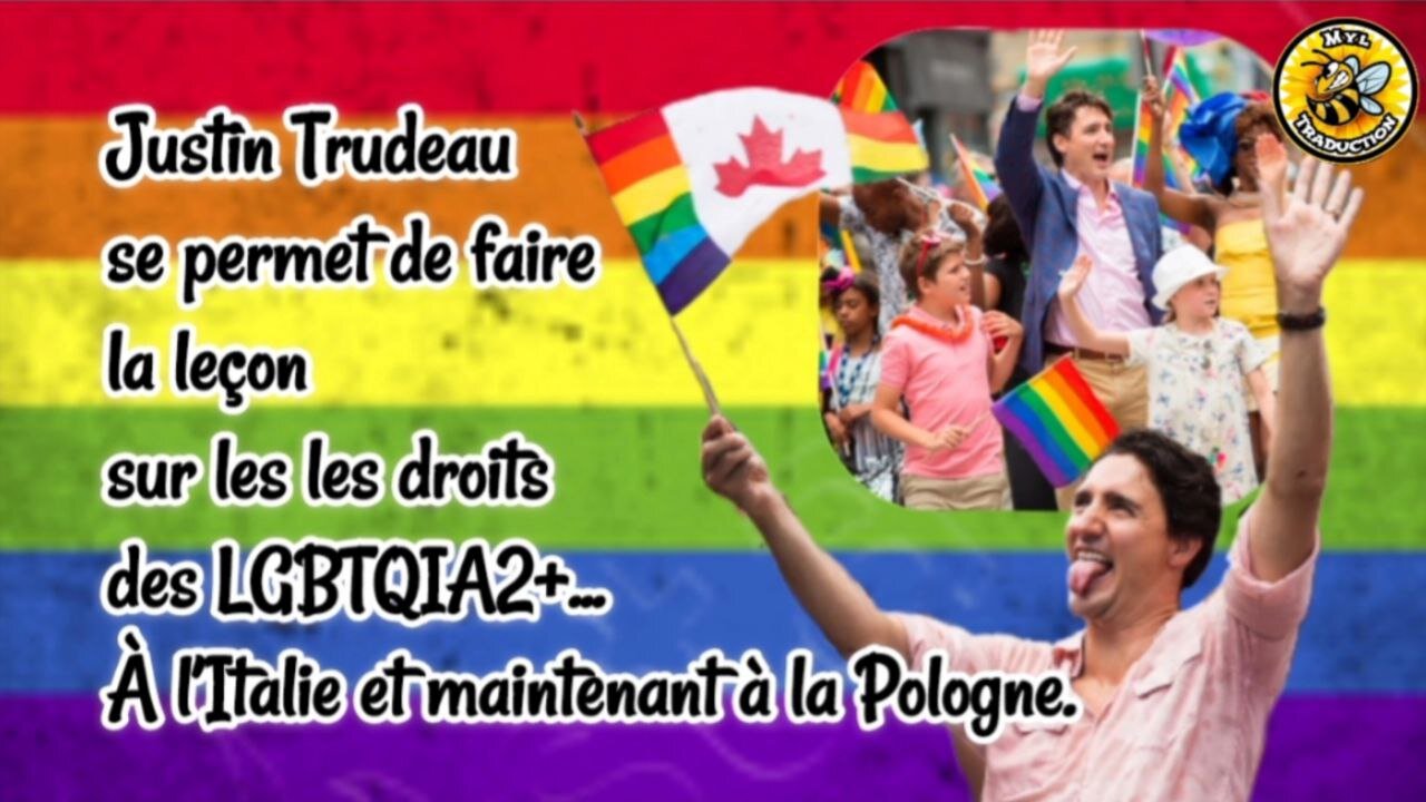 Justin Trudeau n'a pas appris sur sa leçon donner aux européens sur les droits des homosexuels.