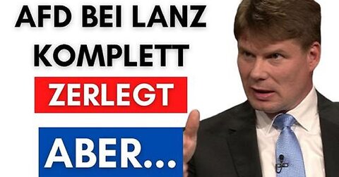 ZDF Lanz TV Sendung war komplett inszeniert um AfD zu blamieren!