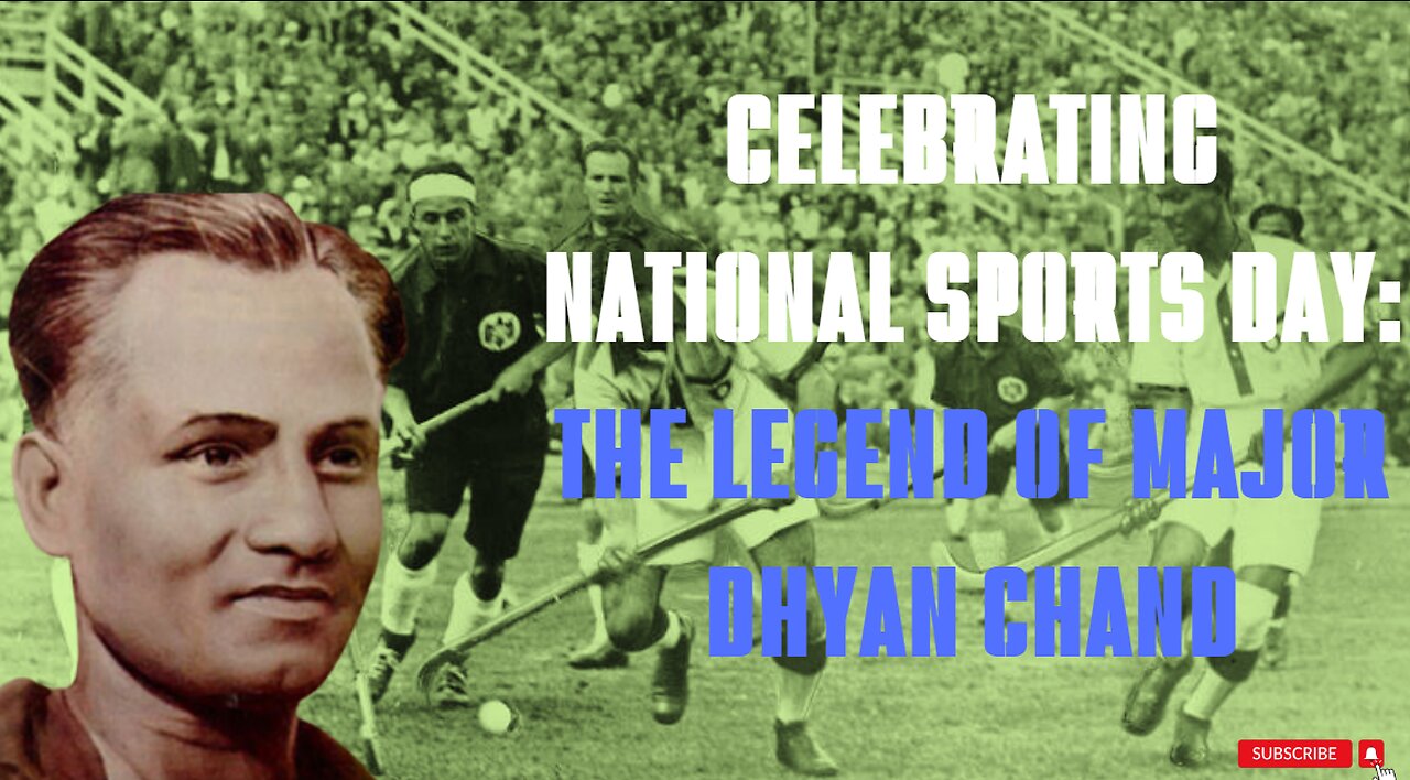 Unveiling Greatness: The Legend of Major Dhyan Chand on National Sports Day 🏑🏅#NationalSportsDay