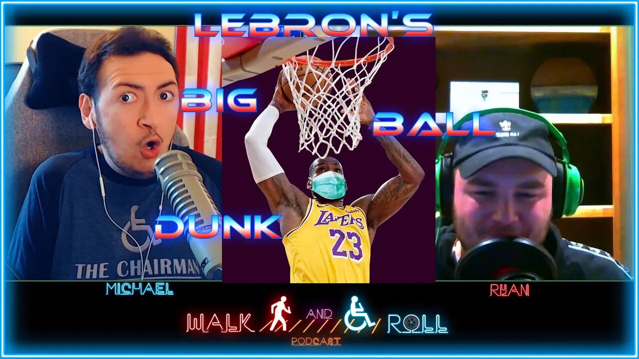 Ryan's Radio Voice and Lebron James Dunks It In! | Walk And Roll Podcast Clip