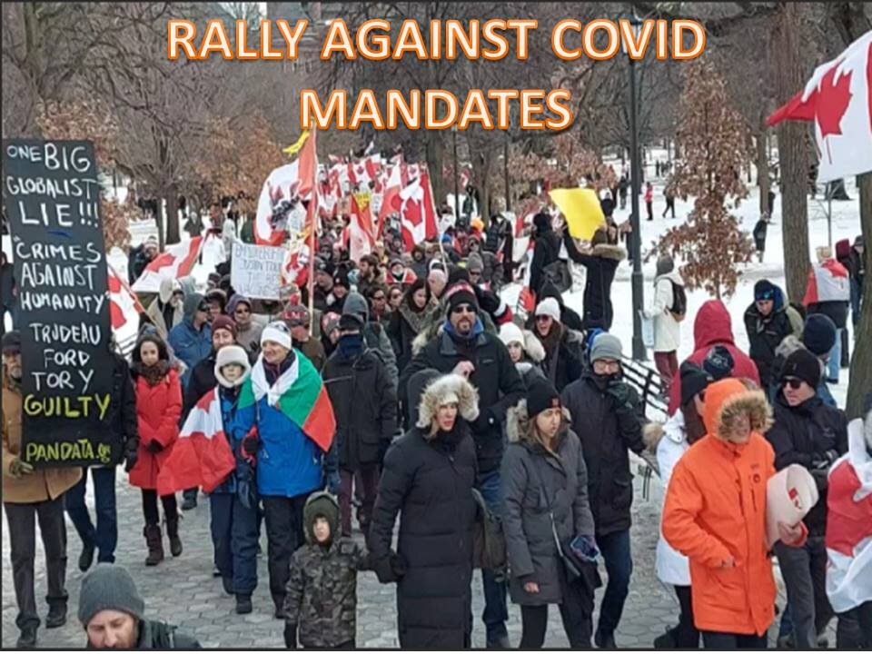 RALLY AGAINST COVID MANDATES