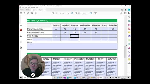 How to use the Fighting Fathers Physical and Spiritual Fitness Assessment sheet