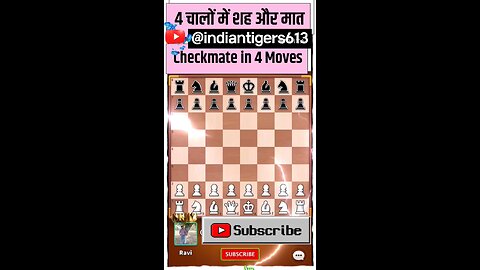 4 MOVE CHECKMATE: Best Chess Trap for Beginners (Wayward Queen) #chess #shorts