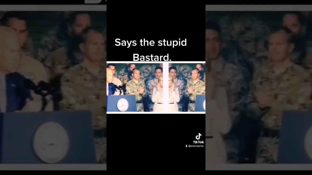 Biden, the original stupid b@st@rd. #Biden