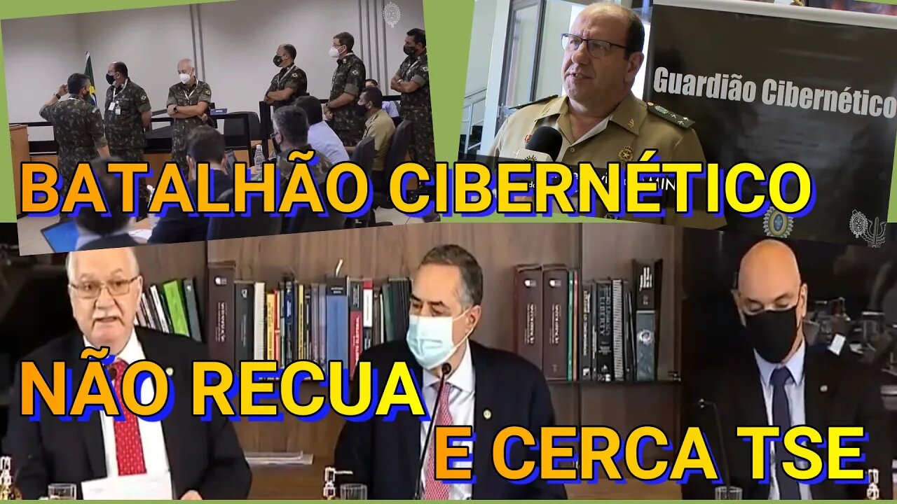 BATALHÃO CIBERNÉTICO NÃO RECUA E CERCA TSE, FACHIN, BARROSO E MORAES EM DESESPERO, VAI DAR RUIM.