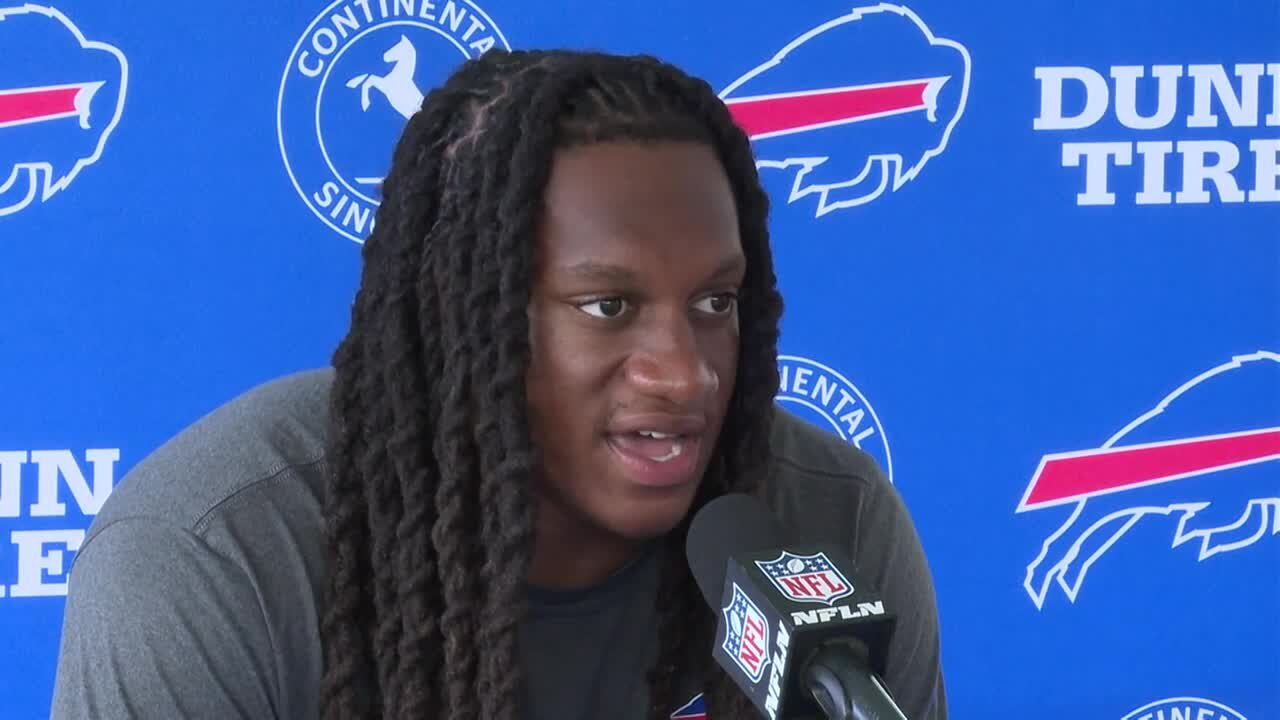 Bills Training Camp Day Three: Tremaine Edmunds speaks at press conference