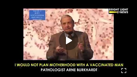 Dr. Wolfgang Wodarg: "I Would Not Plan Motherhood With A Vaccinated Man." #FUCKtheJAB