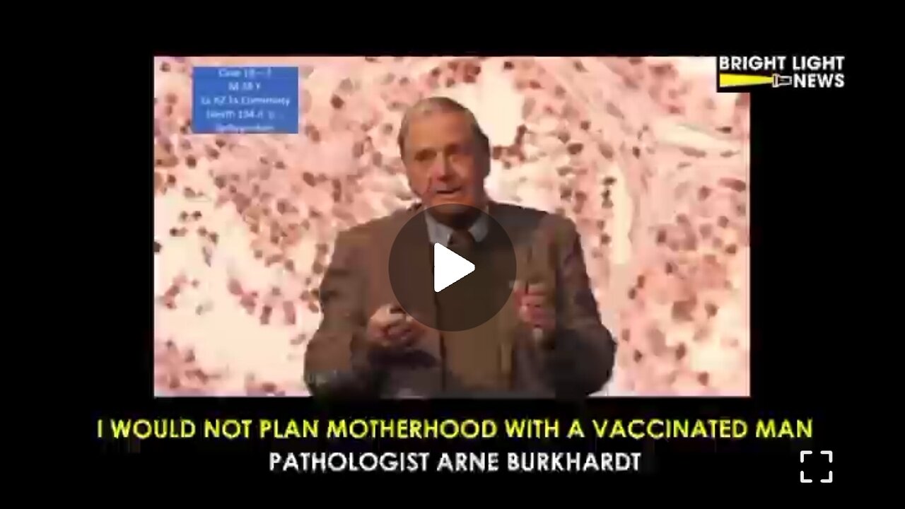Dr. Wolfgang Wodarg: "I Would Not Plan Motherhood With A Vaccinated Man." #FUCKtheJAB