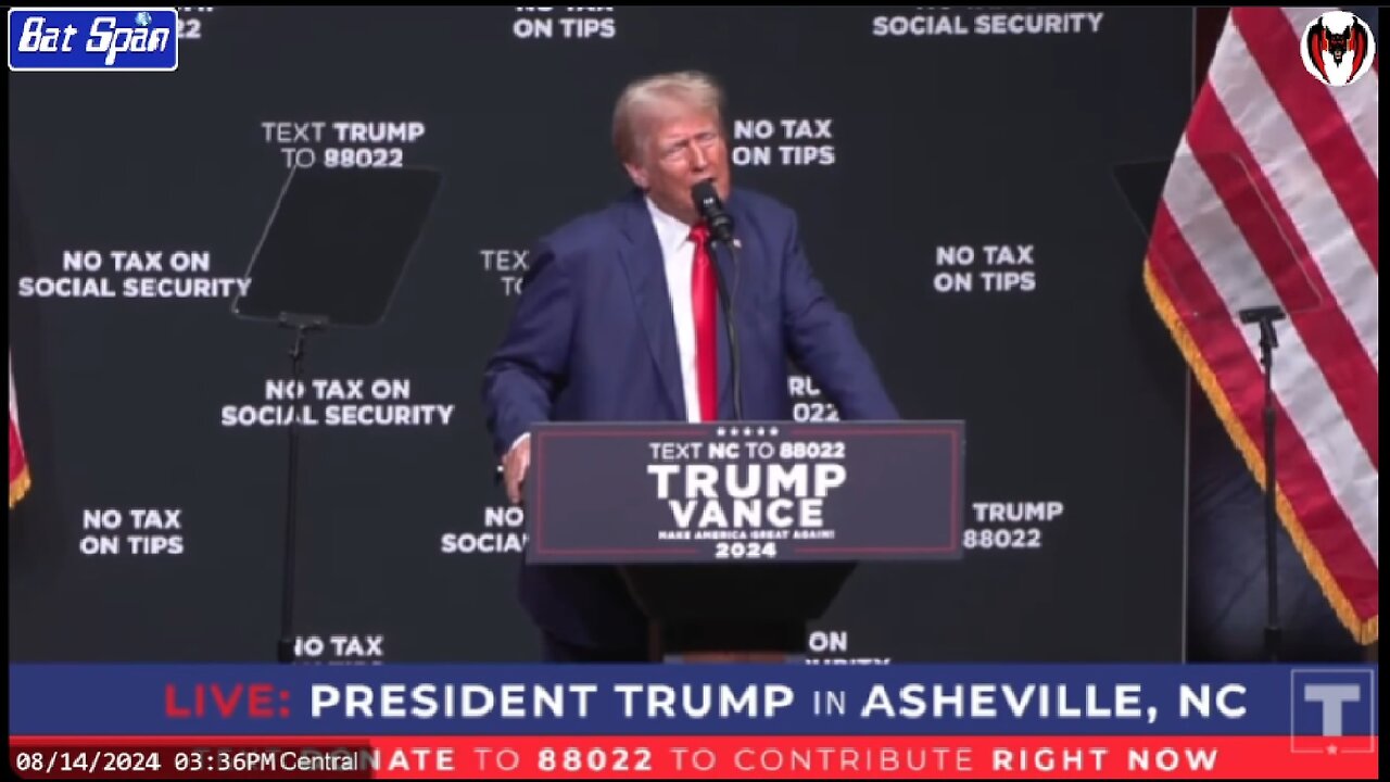 LIVE: President Trump to Speak on the Economy in Asheville, N.C. ~ August 14 2024