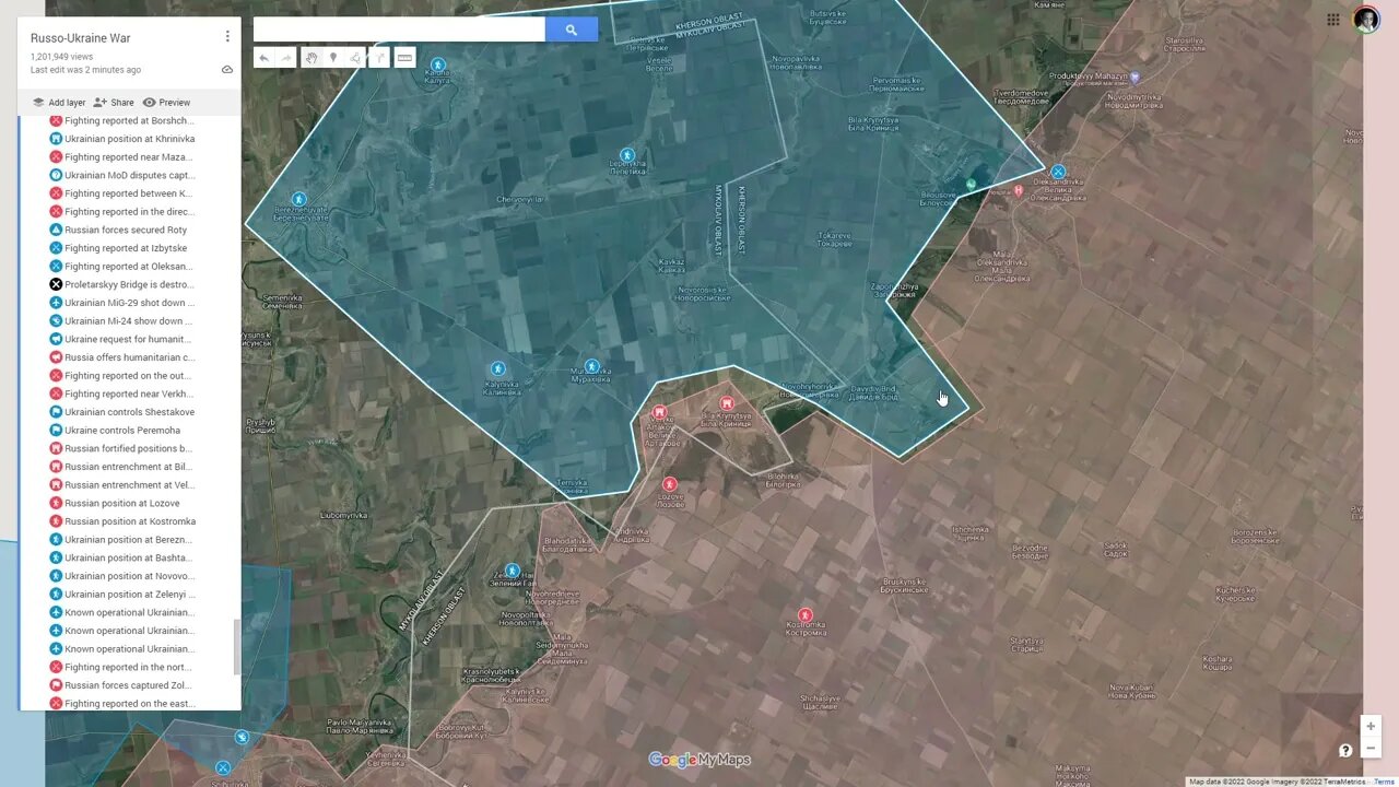 [ Southern Front ] Artillery battle rages at Davydiv Brid front; RF Lupareve push likely called off