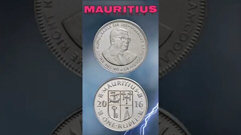 Mauritius 1 Rupee 2016.#shorts #education #coinnotesz