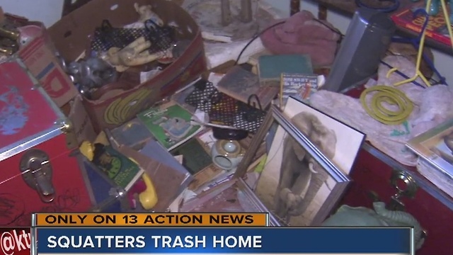 Squatters leave North Las Vegas home