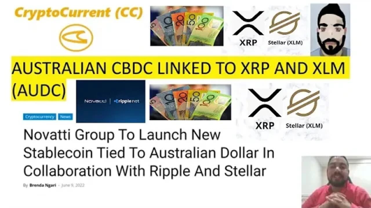 Australian CBDC & Stellar/Ripple!(AUDC on XLM/XRP)! ALL THE MONEY