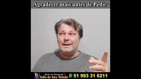 Agradecer mais antes de pedir