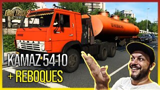 ▶️ Caminhão Antigo KAMAZ 5410 + REBOQUES EURO TRUCK SIMULATOR 2 1.43