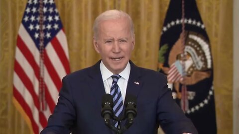 President Joe Biden Speaks as Russia Invaded Ukraine