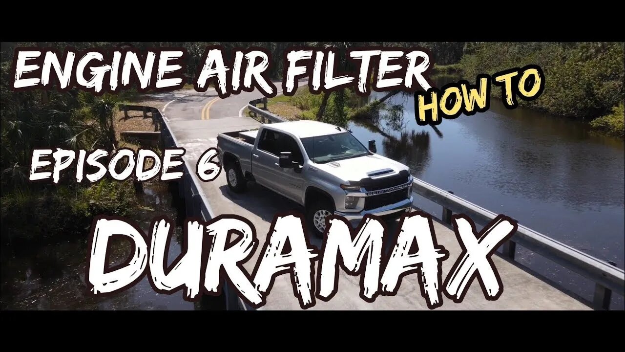 DURAMAX DIESEL- How to change Engine Air Filter on the GMC Sierra and Silverado 2500 / Episode 6