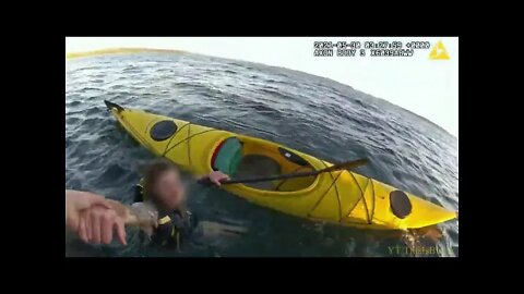 Man rescued from water after falling out of kayak