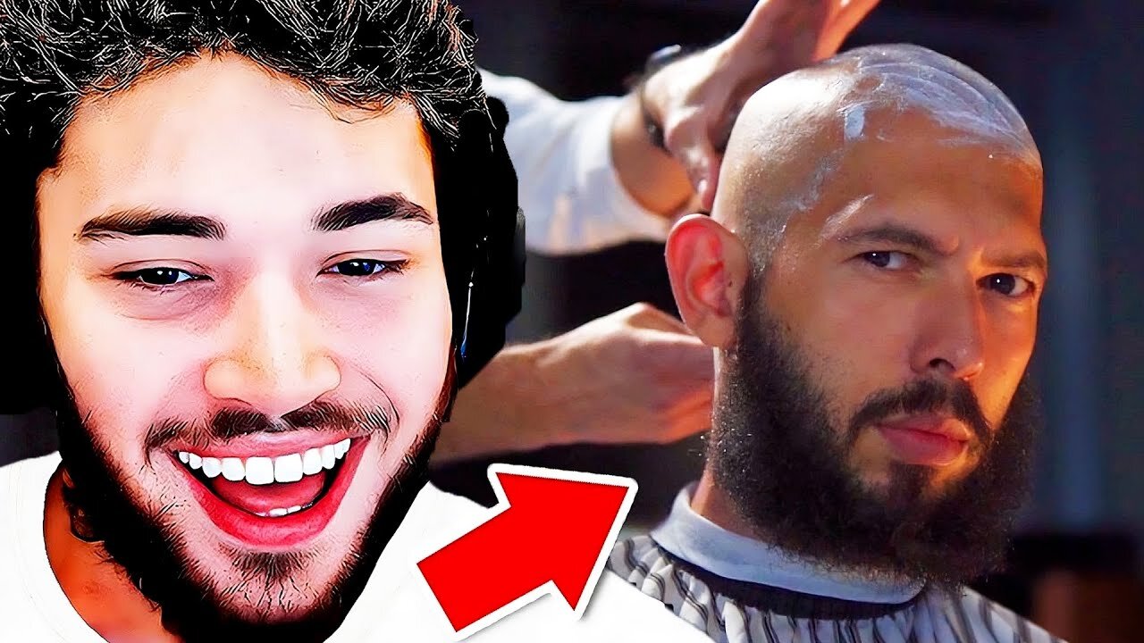 Adin Ross Reacts To Andrew Tate Going BALD Again