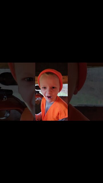 Kid LOVES deer hunting! #shorts