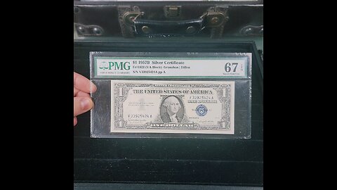 Graded 1957 Silver Certificate!!! #money #viralvideo #trending #collection #pmg #usmint #numismatics