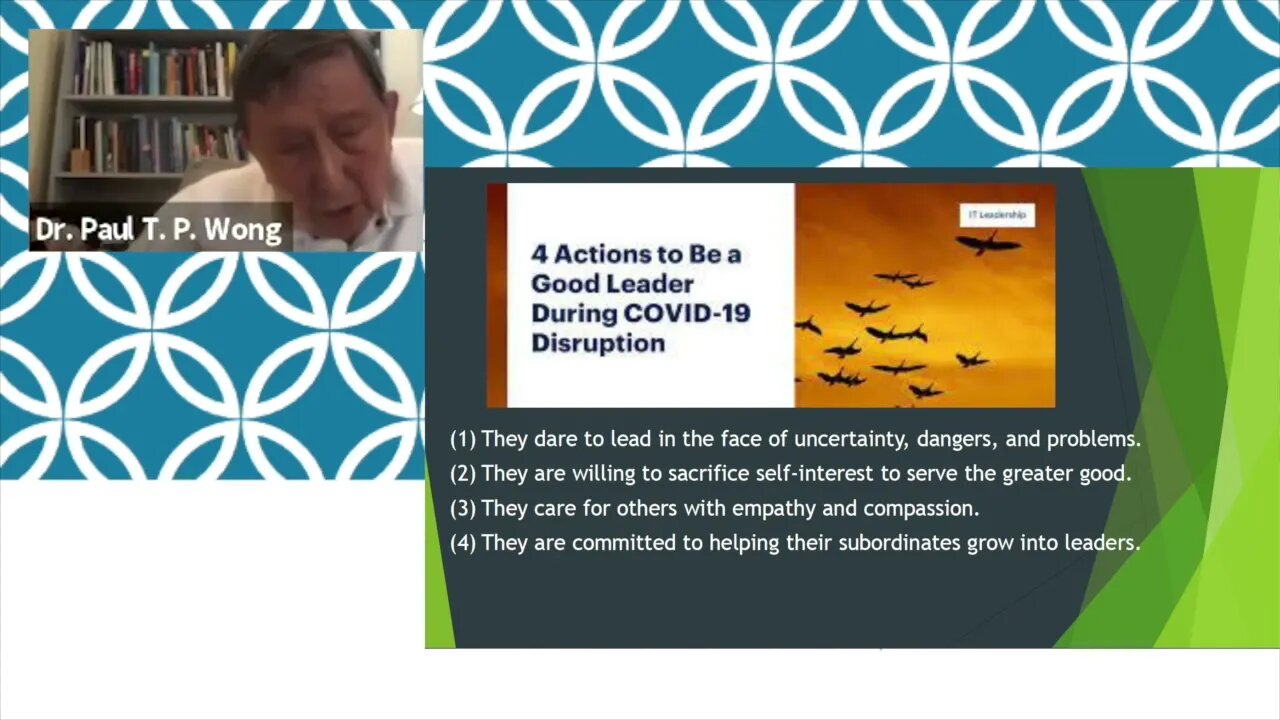 The Four Actions of Servant-Leaders | Dr. Paul T. P. Wong