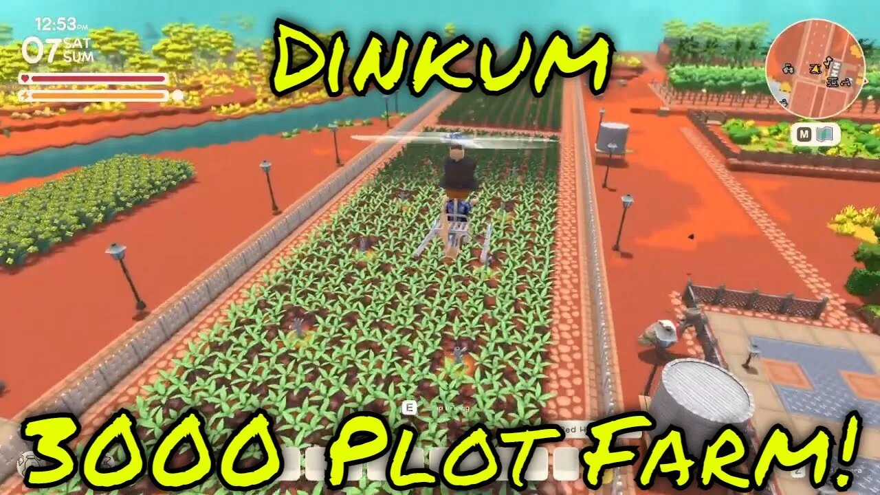 Dinkum Massive 3000 Plot Farm!