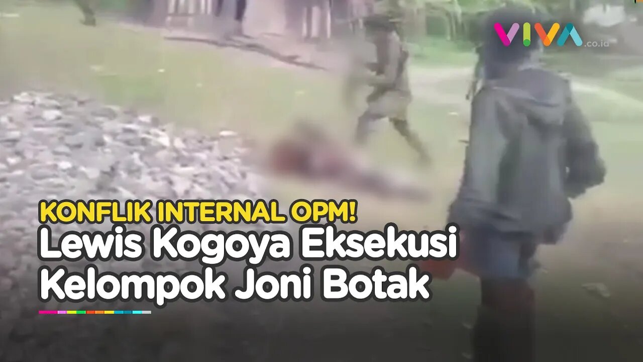 SADIS! Detik-detik Lewis Kogoya Eksekusi Kelompok Joni Botak