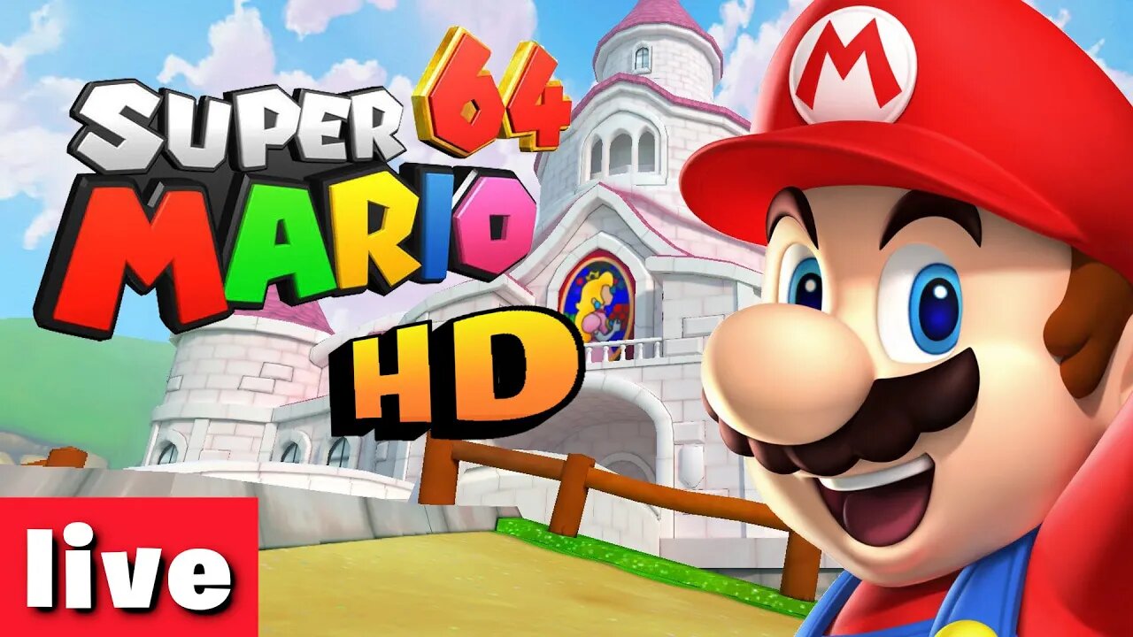 [🔴Live] Super Mario 64 HD GamePlay