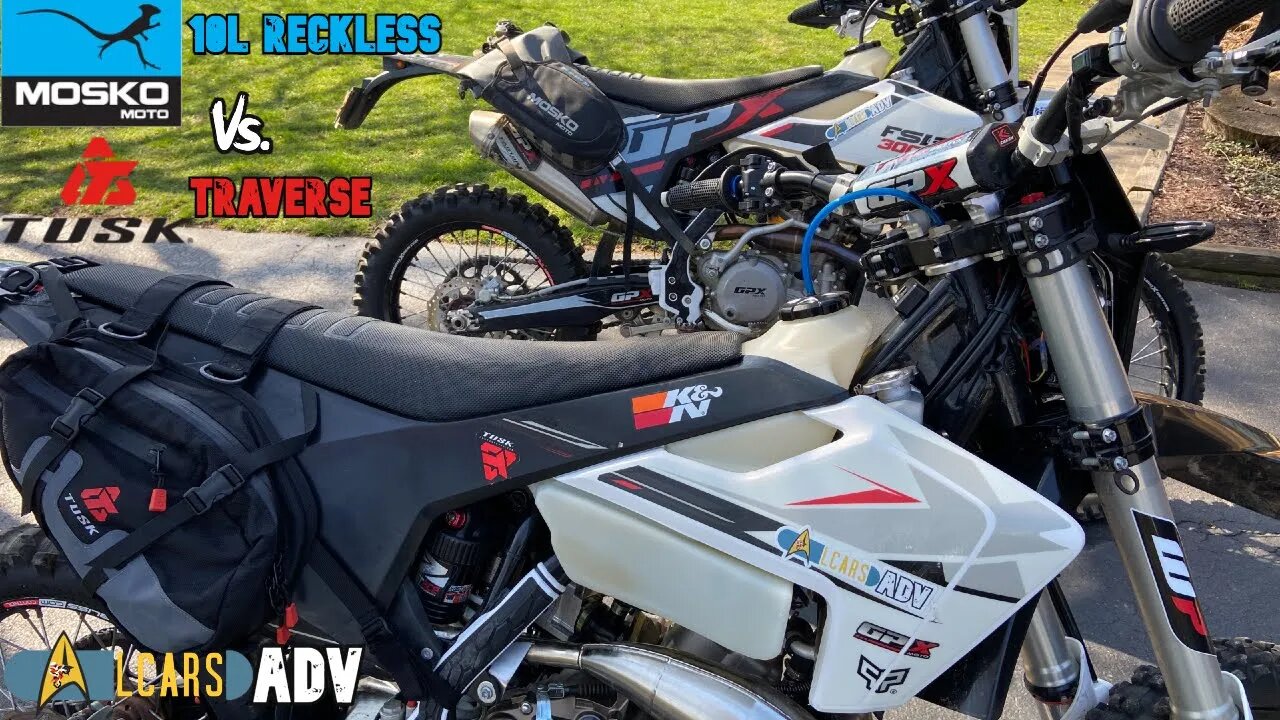 Mosko Moto 10L Reckless vs. Tusk Traverse Enduro bags Review