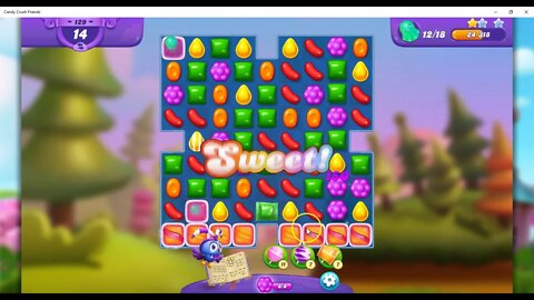 FRIENDS Level 129 Audio Talkthrough, Candy Crush Friends Saga, 30 Moves 0 Boosters