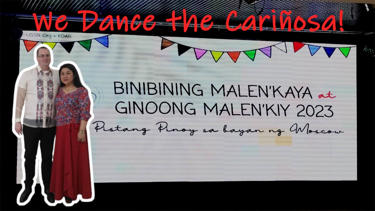 Filipino Talent Show and Nathan and Rima dancing the Cariñosa