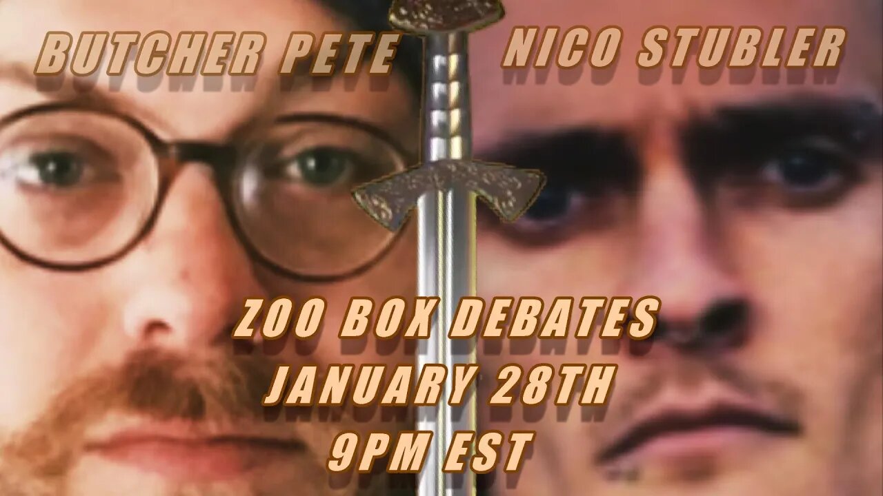 Butcher vs Vegan DEBATE (Jan. 28, 2022 9PM est)