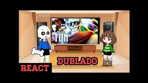 Sans e Chara React ao Rap do Papyrus #Gacha#Gacha life