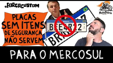 Remoção dos itens de segurança inviabiliza Placas do Mercosul, diz ANFAPV.