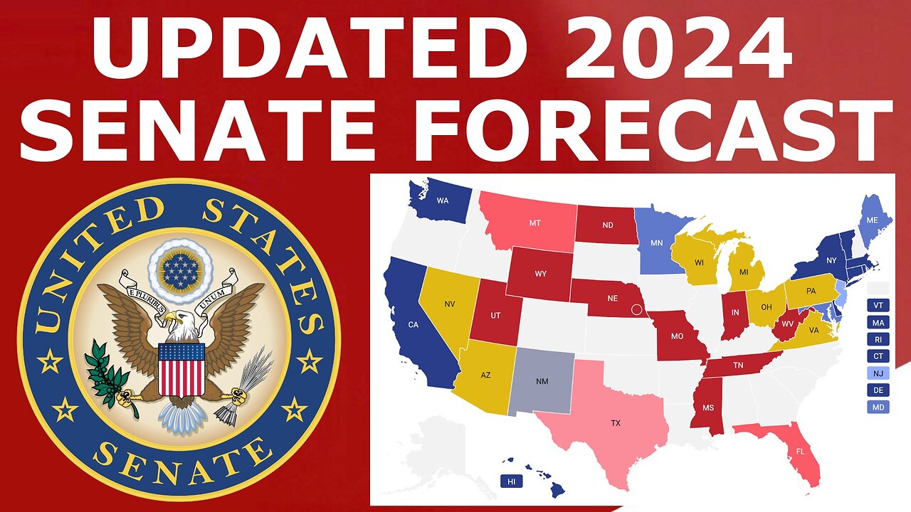 Updated 2024 Senate Map Prediction (July 9, 2024)