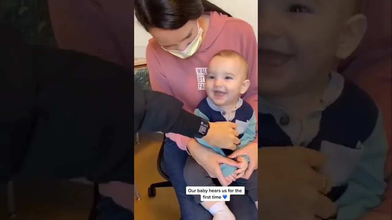 What a priceless moment it is when a baby hears for the first time!