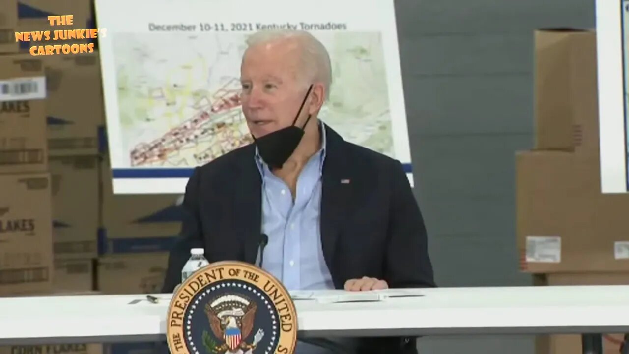 Why is Biden even talking about red or blue tornado states when no one else has?