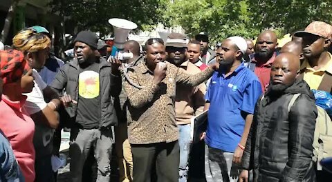 South Africa Cape Town - Refugees protest(Video) (g3U)