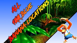 Donkey Kong 64 - Jungle Japes - Lanky Kong - All 100 Blue Banana Locations