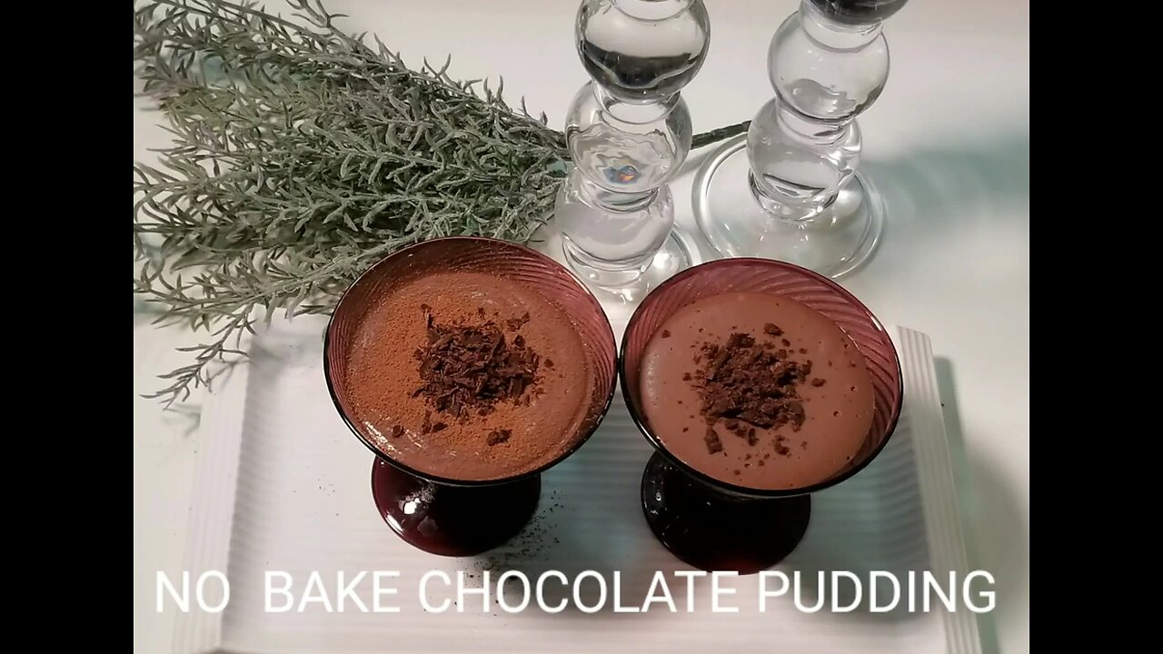 CHOCOLATE PUDDING\NO BAKE