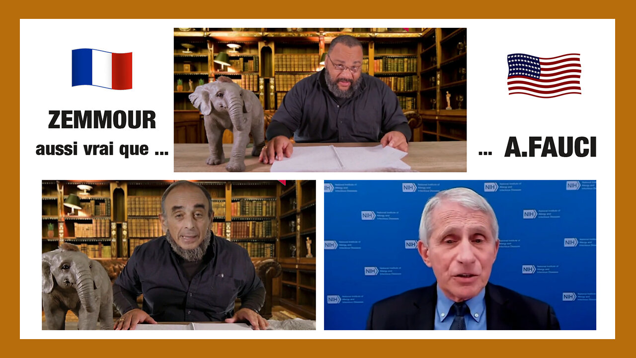SCOOP !!! ZEMMOUR chez Dieudo' est aussi "vrai" qu'Anthony FAUCI à la télé U.S (Hd 720)